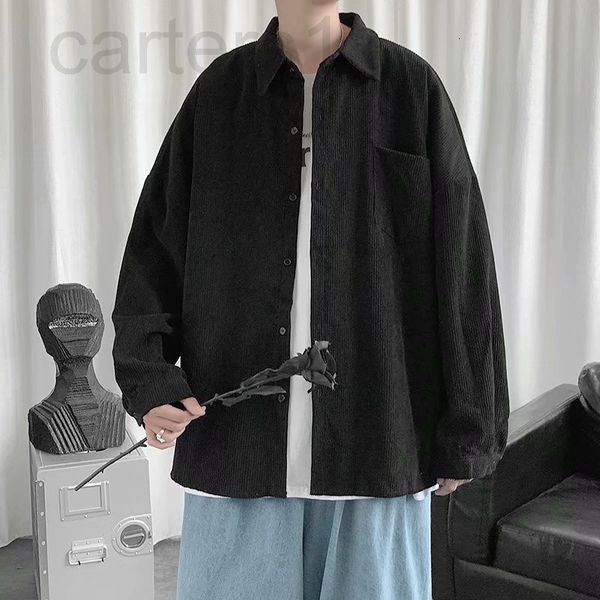 men's casual shirts designer korean style ins corduroy shirt men's long sleeve trend loose and versatile with casual coat inside q, White;black
men's casual shirts designer korean style ins corduroy shirt men's long sleeve trend loose and versatile with casual coat inside q, White;black