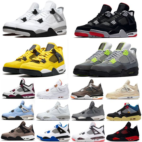 men 4 4s basketball shoes university blue neon fire red starfish white sail oreo black-cat cement mens trainers sport sneakers 7-13
men 4 4s basketball shoes university blue neon fire red starfish white sail oreo black-cat cement mens trainers sport sneakers 7-13