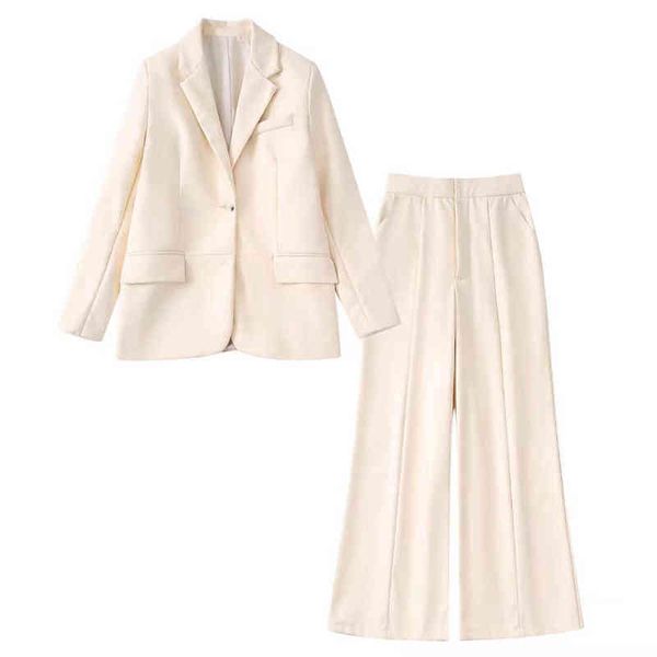 suit two piece women clothing 2022 fashion new faux leather straight blazer cas, White;black
suit two piece women clothing 2022 fashion new faux leather straight blazer cas, White;black