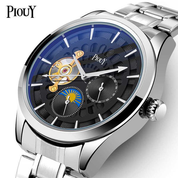 tiktok live broadcast sports watches men's business watch men mechanical watch luminous mens wristwatches, Slivery;brown
tiktok live broadcast sports watches men's business watch men mechanical watch luminous mens wristwatches, Slivery;brown