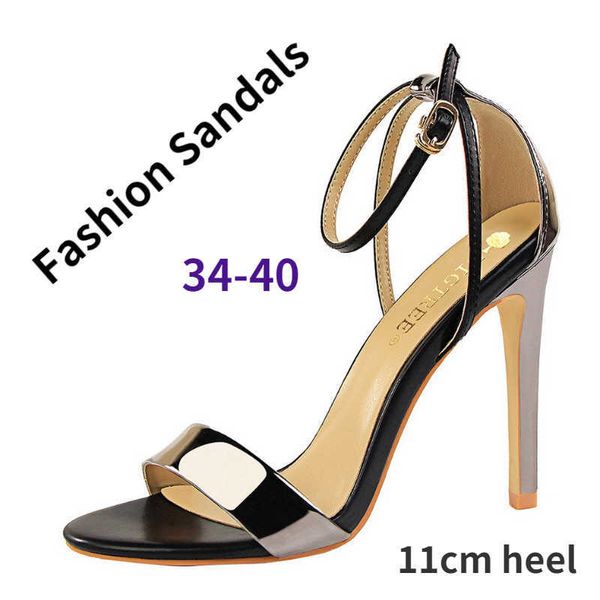 fashion nightclub 11cm thin super high sandals women's hollow out color matching one word open toe ladies summer shoes wedding party of, Black
fashion nightclub 11cm thin super high sandals women's hollow out color matching one word open toe ladies summer shoes wedding party of, Black