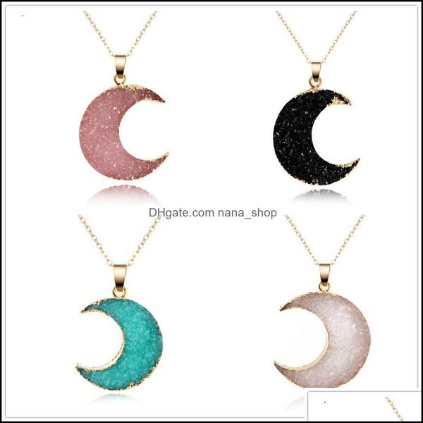 pendant necklaces pendants jewelry fashion 5colors moon druzy drusy necklace gold plated geometry faux natural stone resin for women drop, Silver
pendant necklaces pendants jewelry fashion 5colors moon druzy drusy necklace gold plated geometry faux natural stone resin for women drop, Silver
