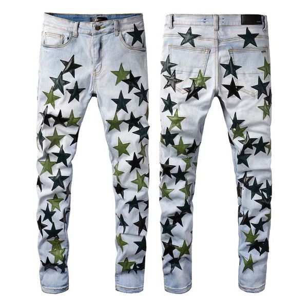 mens jeans designer jeans distressed ripped biker slim fit motorcycle bikers denim fashion mans tide brand dirty yellow mud wash water hole, Blue
mens jeans designer jeans distressed ripped biker slim fit motorcycle bikers denim fashion mans tide brand dirty yellow mud wash water hole, Blue