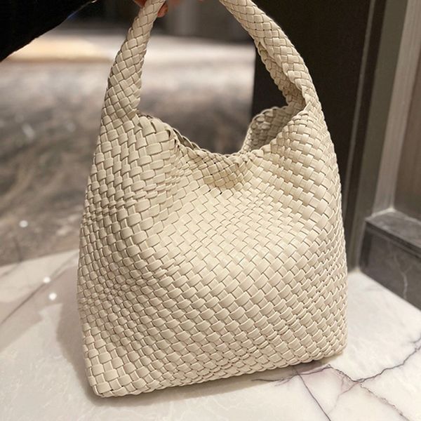 women woven bag handbags high capacity tote shopping bags vegetable basket shoulder bag net red hand braid underarm package leisure bucket w
women woven bag handbags high capacity tote shopping bags vegetable basket shoulder bag net red hand braid underarm package leisure bucket w
