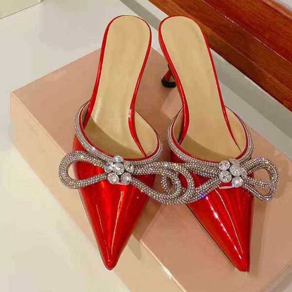 sandals 2022 summer new fashion women's shoes pointed toe rhinestone bow shallow stiletto and slippers 220704, Black
sandals 2022 summer new fashion women's shoes pointed toe rhinestone bow shallow stiletto and slippers 220704, Black