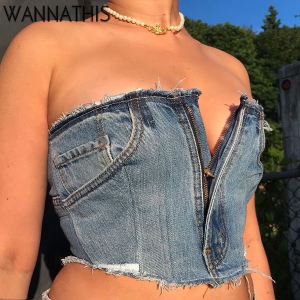 denim zipper tube backless for women lace up criss pocket sleeveless fashion summer e-girl cropped 2022, White
denim zipper tube backless for women lace up criss pocket sleeveless fashion summer e-girl cropped 2022, White