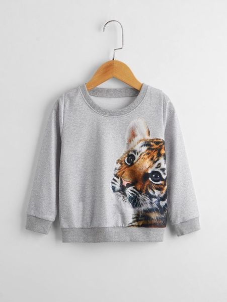 toddler boys 3d tiger print sweatshirt she, Black 
toddler boys 3d tiger print sweatshirt she, Black