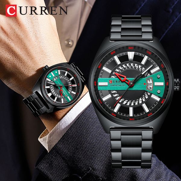 curren fashion creative design quartz watch mens military waterproof stainless steel men watches business luminous male clock
curren fashion creative design quartz watch mens military waterproof stainless steel men watches business luminous male clock