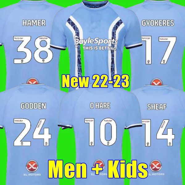 22 23 coventry city soccer jersey 2022 2023 home blue 10 o hare sheaf 17 gyokeres 24 godden 38 hamer men kids kit football shirts camiseta d, Black;yellow
22 23 coventry city soccer jersey 2022 2023 home blue 10 o hare sheaf 17 gyokeres 24 godden 38 hamer men kids kit football shirts camiseta d, Black;yellow