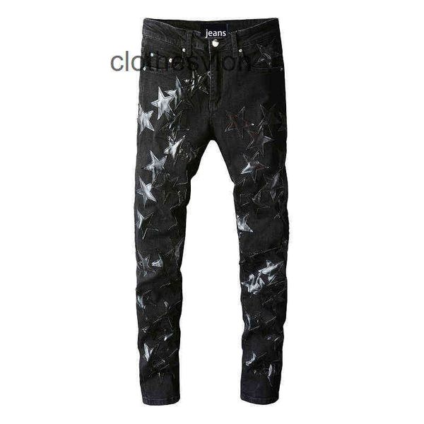 amirs street 691 fashion man black jeans high designer brand jean mens five pointed star for young men, Blue
amirs street 691 fashion man black jeans high designer brand jean mens five pointed star for young men, Blue