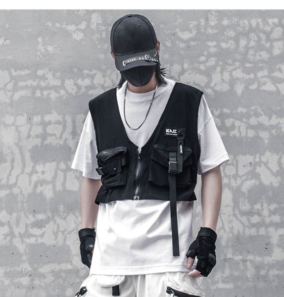 summer harajuku short sleeve tee tactical vest patchwork loose cotton tshirt dark fake two t shirt men, White;black
summer harajuku short sleeve tee tactical vest patchwork loose cotton tshirt dark fake two t shirt men, White;black