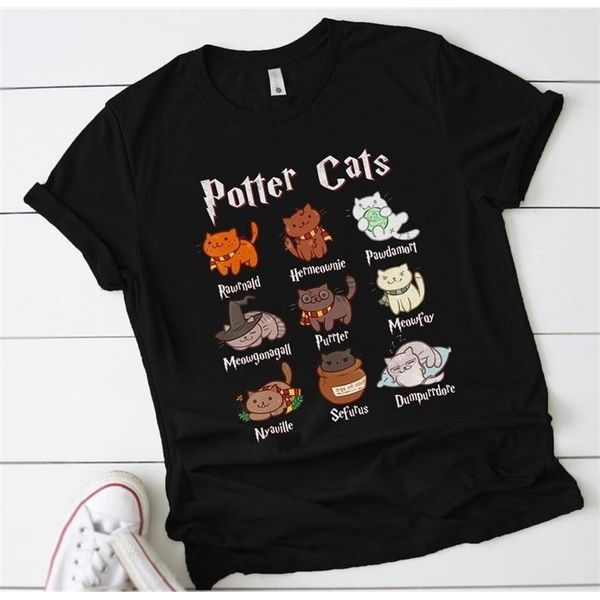 cute potter cats mom shirt fashion plus size tshirt harajuku short sleeve mama tees o neck cotton mother casual 220407, White
cute potter cats mom shirt fashion plus size tshirt harajuku short sleeve mama tees o neck cotton mother casual 220407, White
