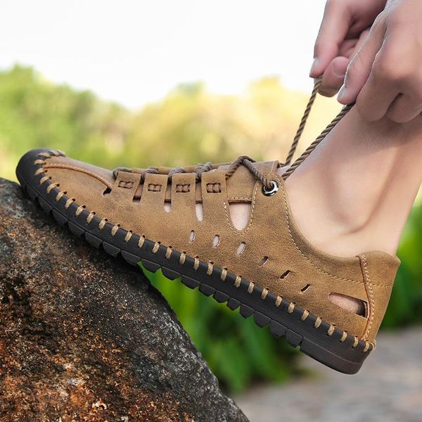 sandals 2022 summer men genuine leather business casual shoes outdoor beach roman water, Black
sandals 2022 summer men genuine leather business casual shoes outdoor beach roman water, Black