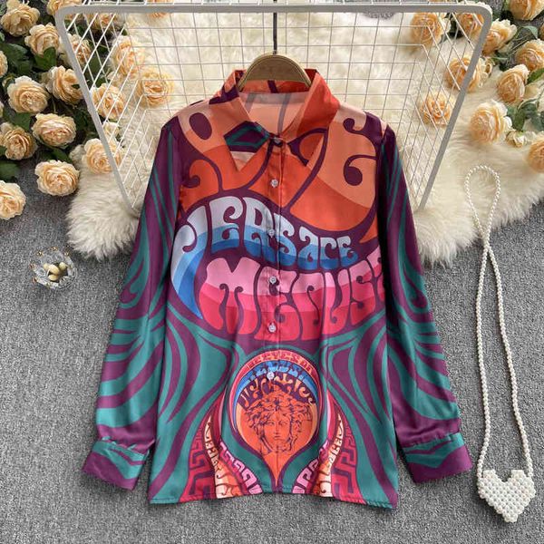 women's blouses & shirts spring fashion brand letterhead print baroque style casual holiday shirt women's slim fit jefr, White
women's blouses & shirts spring fashion brand letterhead print baroque style casual holiday shirt women's slim fit jefr, White