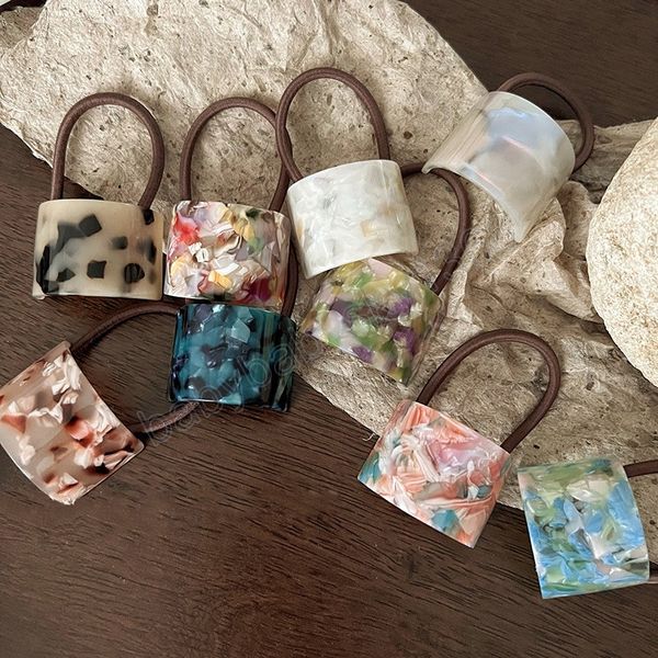 woman colorful geometric square acetate hair ties elastic hairband girls rubber band ponytail holders scrunchies hair rope, Slivery;white
woman colorful geometric square acetate hair ties elastic hairband girls rubber band ponytail holders scrunchies hair rope, Slivery;white