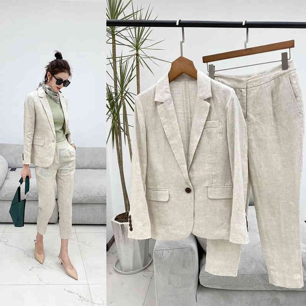 women's suits blazers p240335 rain dew hemp suit, White;black 
women's suits blazers p240335 rain dew hemp suit, White;black