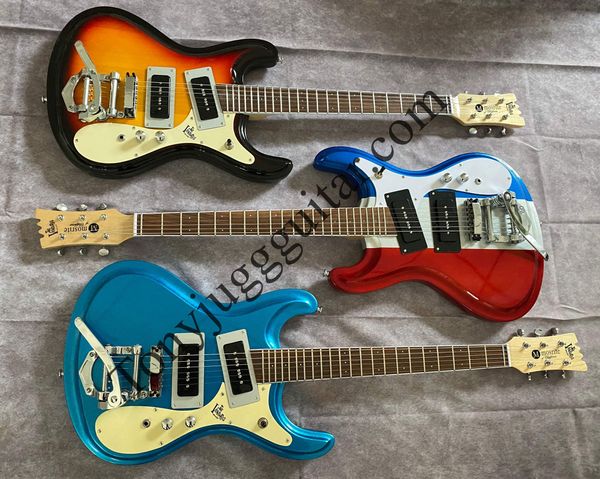 ramone mosrit venture metallic blue sunburst owen buck electric guitar bigs tremolo bridge, dark aqua white pickupgard, p-90 pickups, vintag
ramone mosrit venture metallic blue sunburst owen buck electric guitar bigs tremolo bridge, dark aqua white pickupgard, p-90 pickups, vintag
