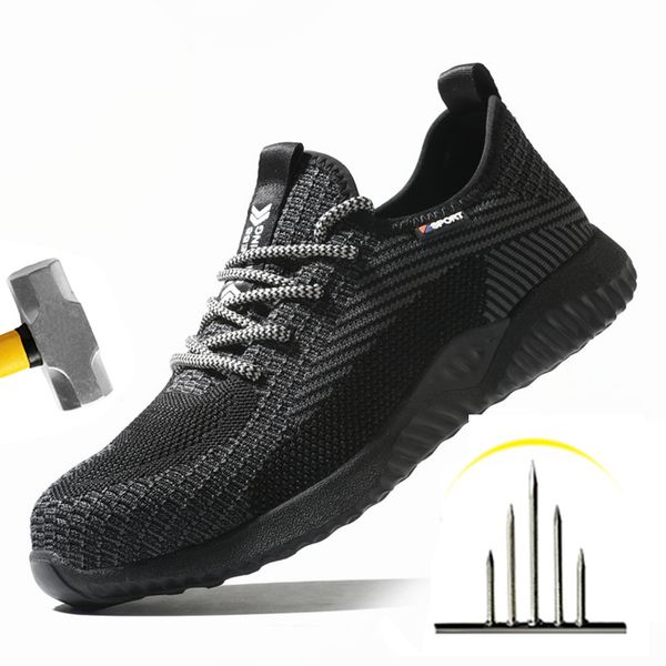 work safety shoes men ankle boots kevlar midsole summer breathable lightweight boots oil resistant sneakers, Black;brown
work safety shoes men ankle boots kevlar midsole summer breathable lightweight boots oil resistant sneakers, Black;brown