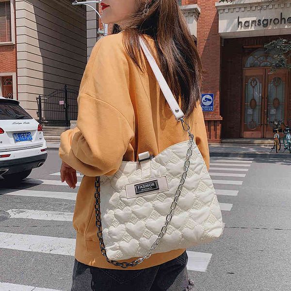 casual quilted canvas women shoulder bags designer chain ruched lady crossbody bag nylon padded large tote shopper purses 2022
casual quilted canvas women shoulder bags designer chain ruched lady crossbody bag nylon padded large tote shopper purses 2022