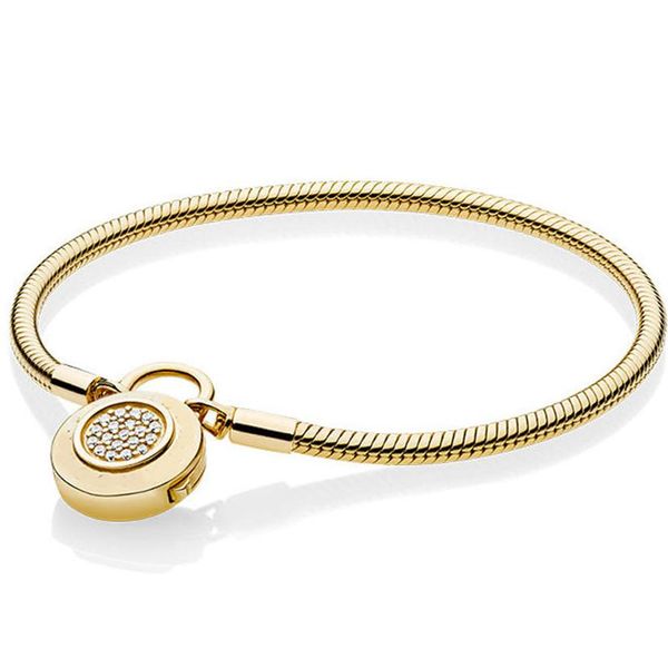 original 925 sterling silver gold color logo signature padlock smooth snake pan bracelet bangle fit bead charm jewelry cx2006232262, Black
original 925 sterling silver gold color logo signature padlock smooth snake pan bracelet bangle fit bead charm jewelry cx2006232262, Black