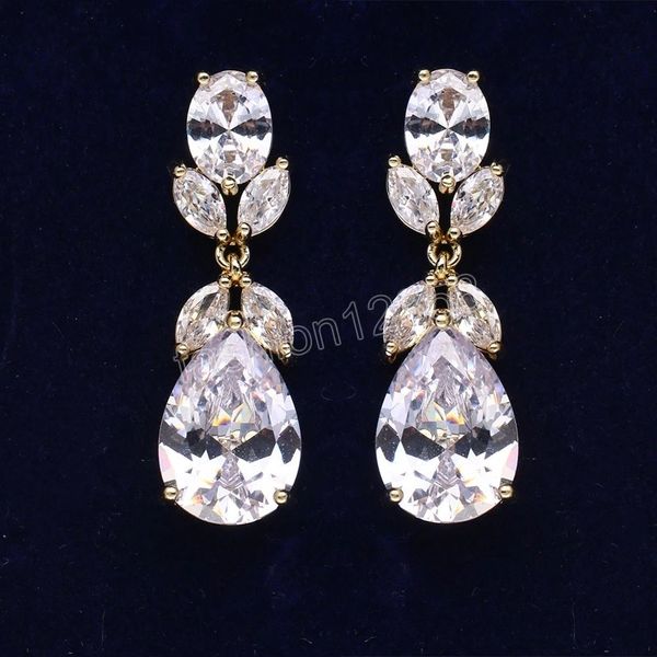 elegant rose gold cut cz dangle earrings for women water drop floral bridal wedding vintage bridal jewelry dinner party gift, Silver
elegant rose gold cut cz dangle earrings for women water drop floral bridal wedding vintage bridal jewelry dinner party gift, Silver