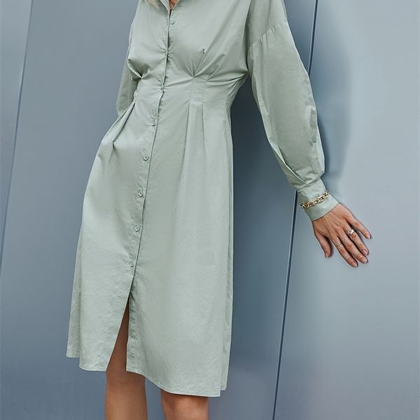 berrygo autumn collect wasit shirt dress office lady long sleeve lapel single breasted work dress solid a-line shirt dress 220516, Black;gray
berrygo autumn collect wasit shirt dress office lady long sleeve lapel single breasted work dress solid a-line shirt dress 220516, Black;gray