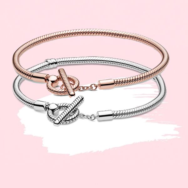 women s925 silver bracelets fit pandora charms t buckle snake bone chain bracelet with box, Golden;silver
women s925 silver bracelets fit pandora charms t buckle snake bone chain bracelet with box, Golden;silver