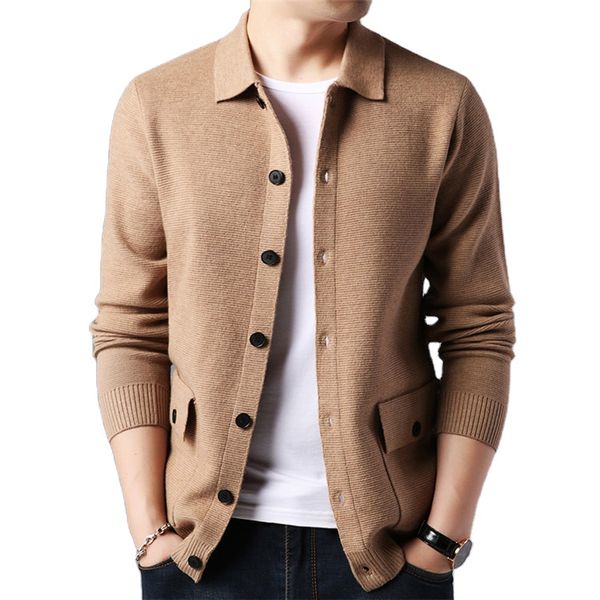 2022 cashmere sweater men autumn woolen knitwear casual and outwear single button sweater knit cardigan with pocket, White;black
2022 cashmere sweater men autumn woolen knitwear casual and outwear single button sweater knit cardigan with pocket, White;black