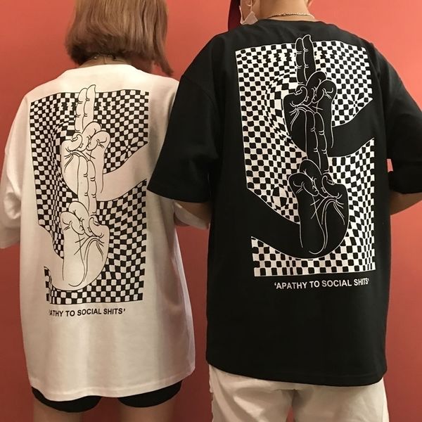 ulzzang harajuku style personality finger printed loose t shirt summer couple short sleeve t shirt women y200109, White
ulzzang harajuku style personality finger printed loose t shirt summer couple short sleeve t shirt women y200109, White