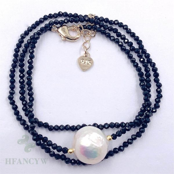 2mm black spinel color baroque pearl necklace 18 inches accessories jewelry real women wedding, Silver
2mm black spinel color baroque pearl necklace 18 inches accessories jewelry real women wedding, Silver