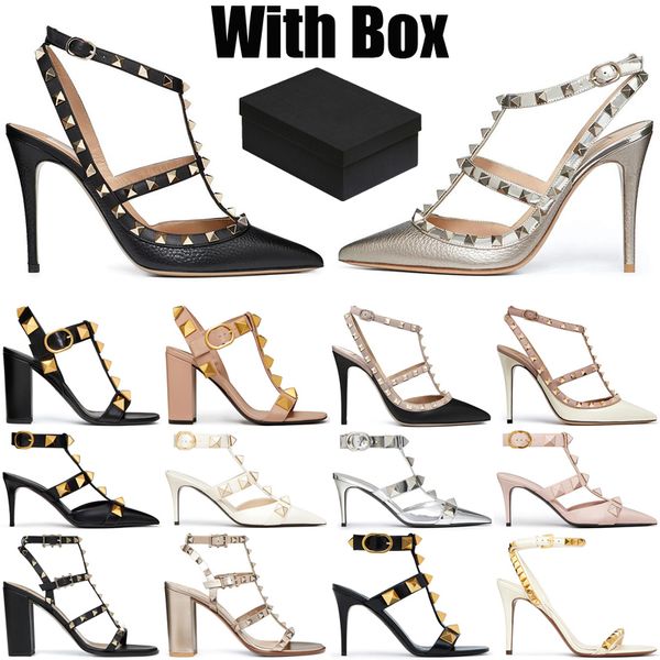 with box designer heels womens luxury dress shoes high glitter rivets triple black nude pink white patent leather suede fashion party weddin
with box designer heels womens luxury dress shoes high glitter rivets triple black nude pink white patent leather suede fashion party weddin