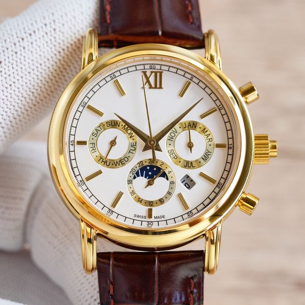 designer watches luxury fashion style men watch 42mm automatic mechanical full leather sliding buckle sports watch men's waterproof sap, Slivery;brown
designer watches luxury fashion style men watch 42mm automatic mechanical full leather sliding buckle sports watch men's waterproof sap, Slivery;brown