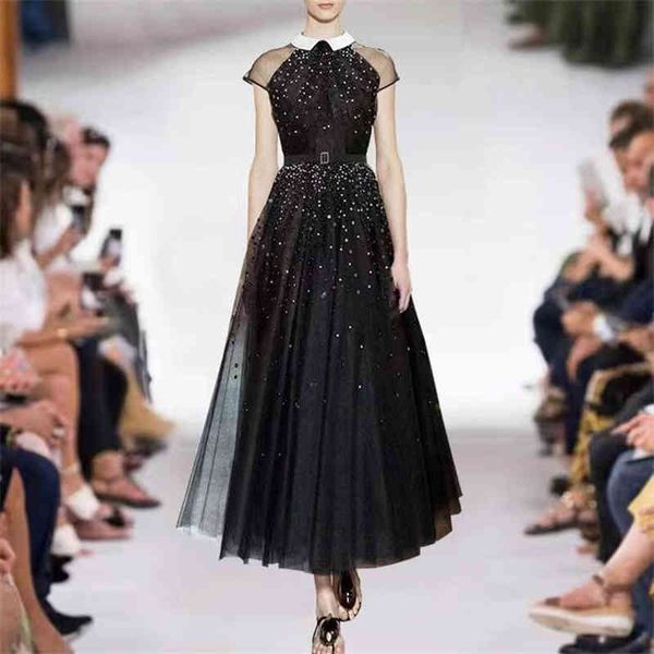 casual dresses sequin gauze skirt summer women's contrast lapel small sleeve wrap waist dress, Black;gray
casual dresses sequin gauze skirt summer women's contrast lapel small sleeve wrap waist dress, Black;gray