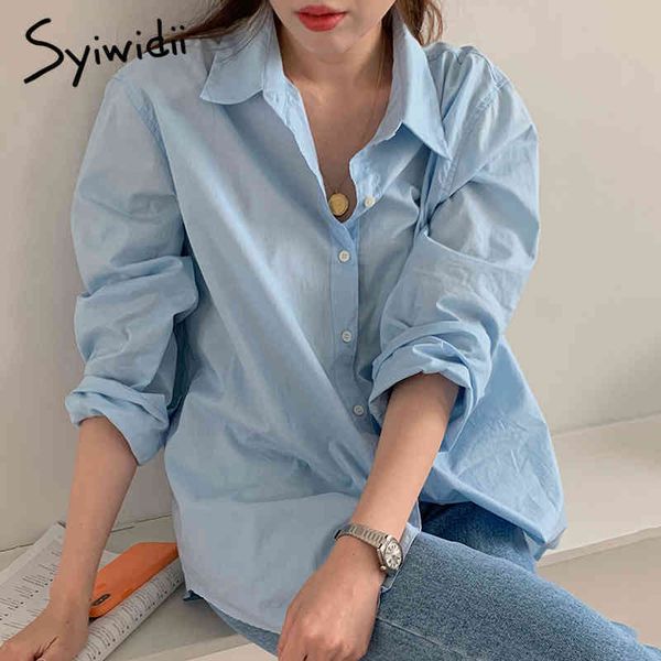 loose shirts button ladies casual chic thin korean clothing solid elegant fashion women blouses 210415, White
loose shirts button ladies casual chic thin korean clothing solid elegant fashion women blouses 210415, White