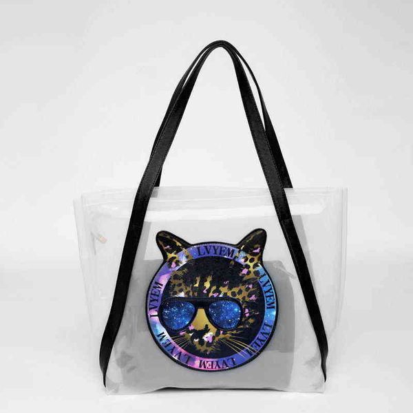 transparent bag women's summer new fashion women waterproof shoulder bag crystal beach bun mother bag 220609
transparent bag women's summer new fashion women waterproof shoulder bag crystal beach bun mother bag 220609