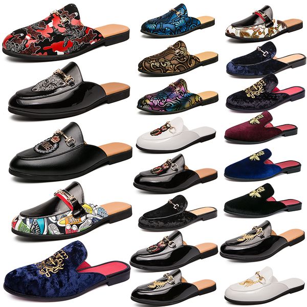 designer mules slippers men loafers genuine leather sandals luxury casual shoes horsebit half drag princetown metal chain shoe cowhide slipp, Black
designer mules slippers men loafers genuine leather sandals luxury casual shoes horsebit half drag princetown metal chain shoe cowhide slipp, Black