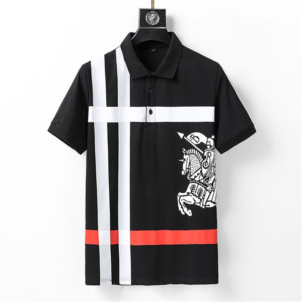 men's polo shirt summer new shirt brand designer clothing cotton short sleeve fashion casual stripe breathable # bb75, White;black
men's polo shirt summer new shirt brand designer clothing cotton short sleeve fashion casual stripe breathable # bb75, White;black