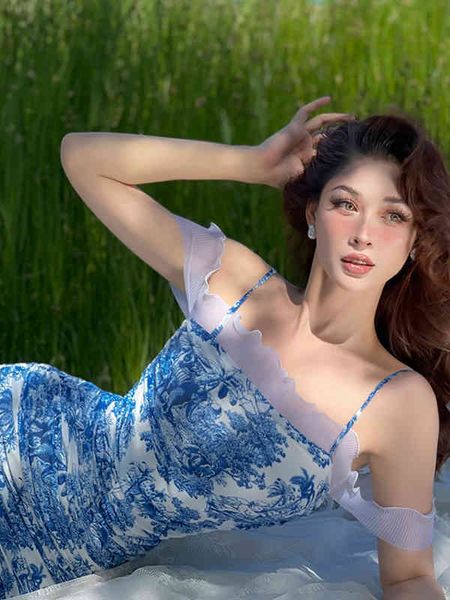 casual dresses vintage spring and summer blue white porcelain angel pattern pleated off shoulder slim dress 4md1, Black;gray
casual dresses vintage spring and summer blue white porcelain angel pattern pleated off shoulder slim dress 4md1, Black;gray