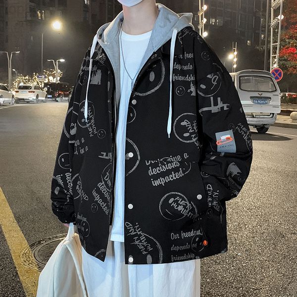 men's jackets designer 2022 spring new high-quality fake two-piece jacket men's hooded casual kvor2022, Black;brown
men's jackets designer 2022 spring new high-quality fake two-piece jacket men's hooded casual kvor2022, Black;brown