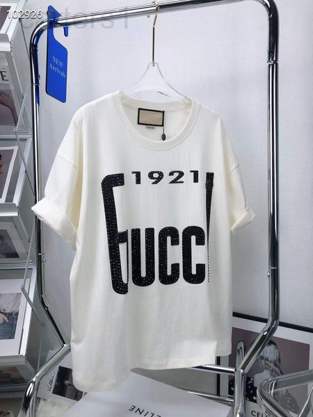 women's t-shirt designer 2022 spring and summer new diamond round neck loose 1921 female t-shirt star with short sleeves 06vy, White
women's t-shirt designer 2022 spring and summer new diamond round neck loose 1921 female t-shirt star with short sleeves 06vy, White