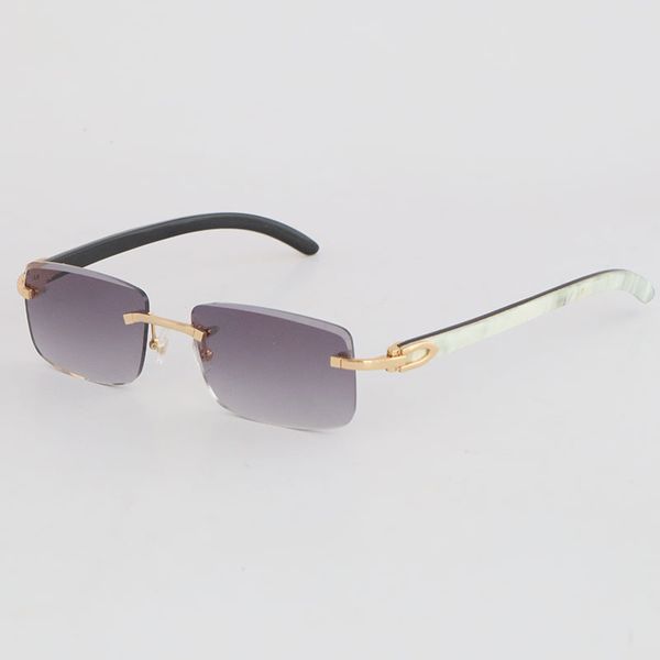 new luxury diamond cut white inside black buffalo horn rimless sunglasses new 8200757 dark size 57 designer mens women fashion brand sun gla, White;black
new luxury diamond cut white inside black buffalo horn rimless sunglasses new 8200757 dark size 57 designer mens women fashion brand sun gla, White;black