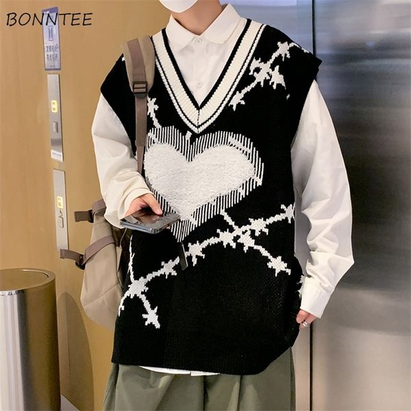 sweater vest men vneck heart print loose harajuku knittwear jumpers hiphop vintage sleeveless spring autumn tank chic 220817, White;black
sweater vest men vneck heart print loose harajuku knittwear jumpers hiphop vintage sleeveless spring autumn tank chic 220817, White;black