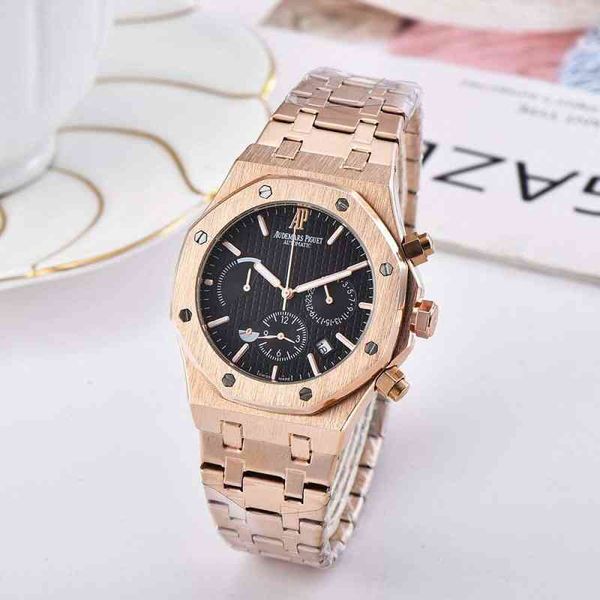 luxury mens mechanical watch stainless steel men all subdials work full-featured chronograph waterpr swiss brand wristwatch, Slivery;brown
luxury mens mechanical watch stainless steel men all subdials work full-featured chronograph waterpr swiss brand wristwatch, Slivery;brown