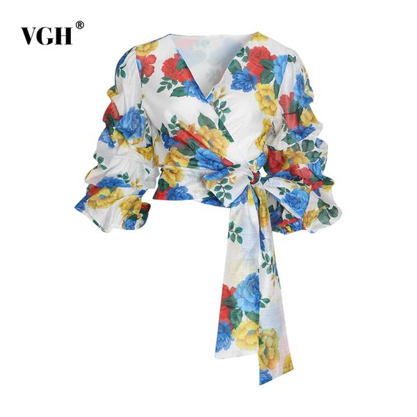 print floral womens bowknot shirts v neck puff sleeve asymmetrical blouses female vintage autumn fashion clothing 210507, White
print floral womens bowknot shirts v neck puff sleeve asymmetrical blouses female vintage autumn fashion clothing 210507, White