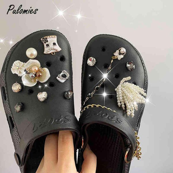 nxy sandals 2023 new summer women shoes with charms chain garden girl antiskid f, Black
nxy sandals 2023 new summer women shoes with charms chain garden girl antiskid f, Black