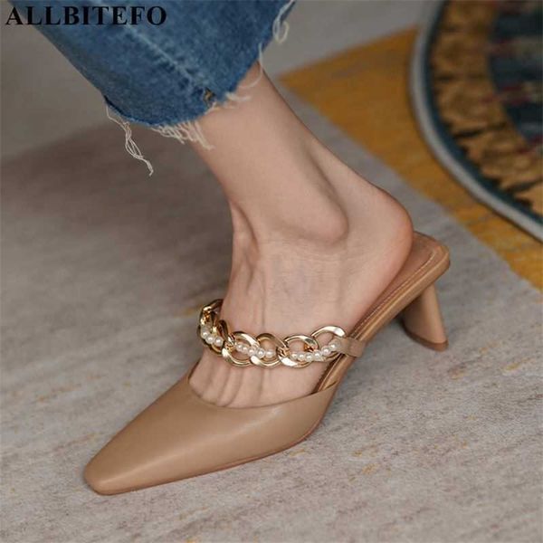 allbitefo golden heel design soft genuine leather slippers summer fashion slingback flip flop heels shoes 210611, Black
allbitefo golden heel design soft genuine leather slippers summer fashion slingback flip flop heels shoes 210611, Black