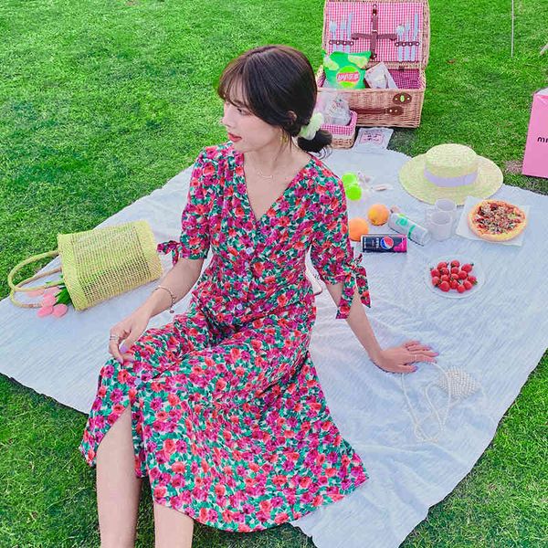 qoerlin chic ol floral gentle fashion lady printed vneck korean sweet rosered all match slim long dresses vestidos 210412, Black;gray
qoerlin chic ol floral gentle fashion lady printed vneck korean sweet rosered all match slim long dresses vestidos 210412, Black;gray