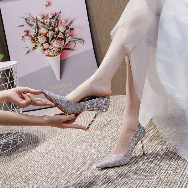 women's high heels 41 42 43 large sequin high heel's thin heel bride wedding pointed shallow mouth 31-34 small single shoes, Black
women's high heels 41 42 43 large sequin high heel's thin heel bride wedding pointed shallow mouth 31-34 small single shoes, Black