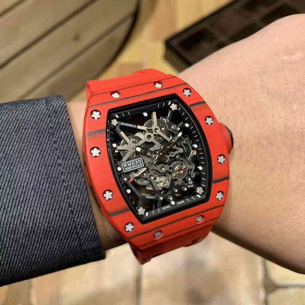 watches wristwatch designer business leisure richa milles carbon fiber personalized hollowed out mens automatic mechanical watch tape trend, Slivery;golden
watches wristwatch designer business leisure richa milles carbon fiber personalized hollowed out mens automatic mechanical watch tape trend, Slivery;golden