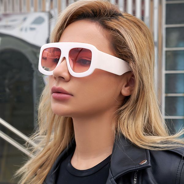 fashion designer sunglasses 0980 mens womens black or white acetate frame beveled front nose bridge lenses uv400 100% radiation protection, White;black
fashion designer sunglasses 0980 mens womens black or white acetate frame beveled front nose bridge lenses uv400 100% radiation protection, White;black